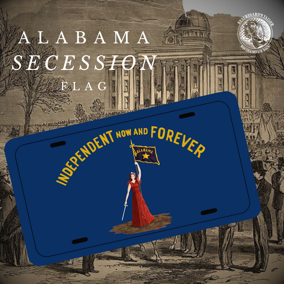 Alabama Secession Flag Car Tag/Plate