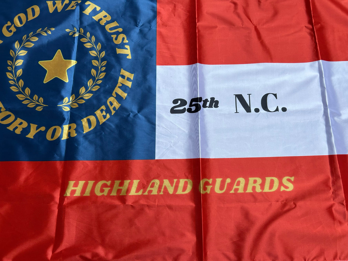 "Highland Guards" 25th North Carolina Infantry House Flag