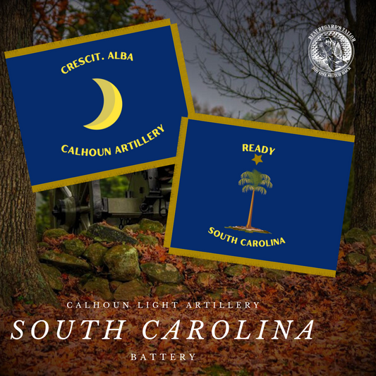 Calhoun Light Artillery Flag Stickers