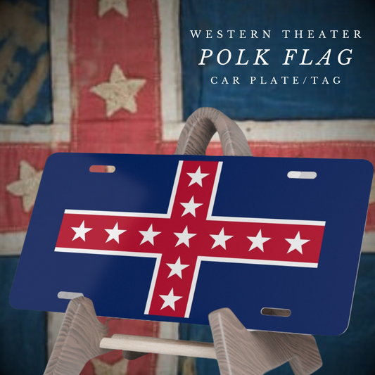 Polk's Corps Flag Car Tag/Plate