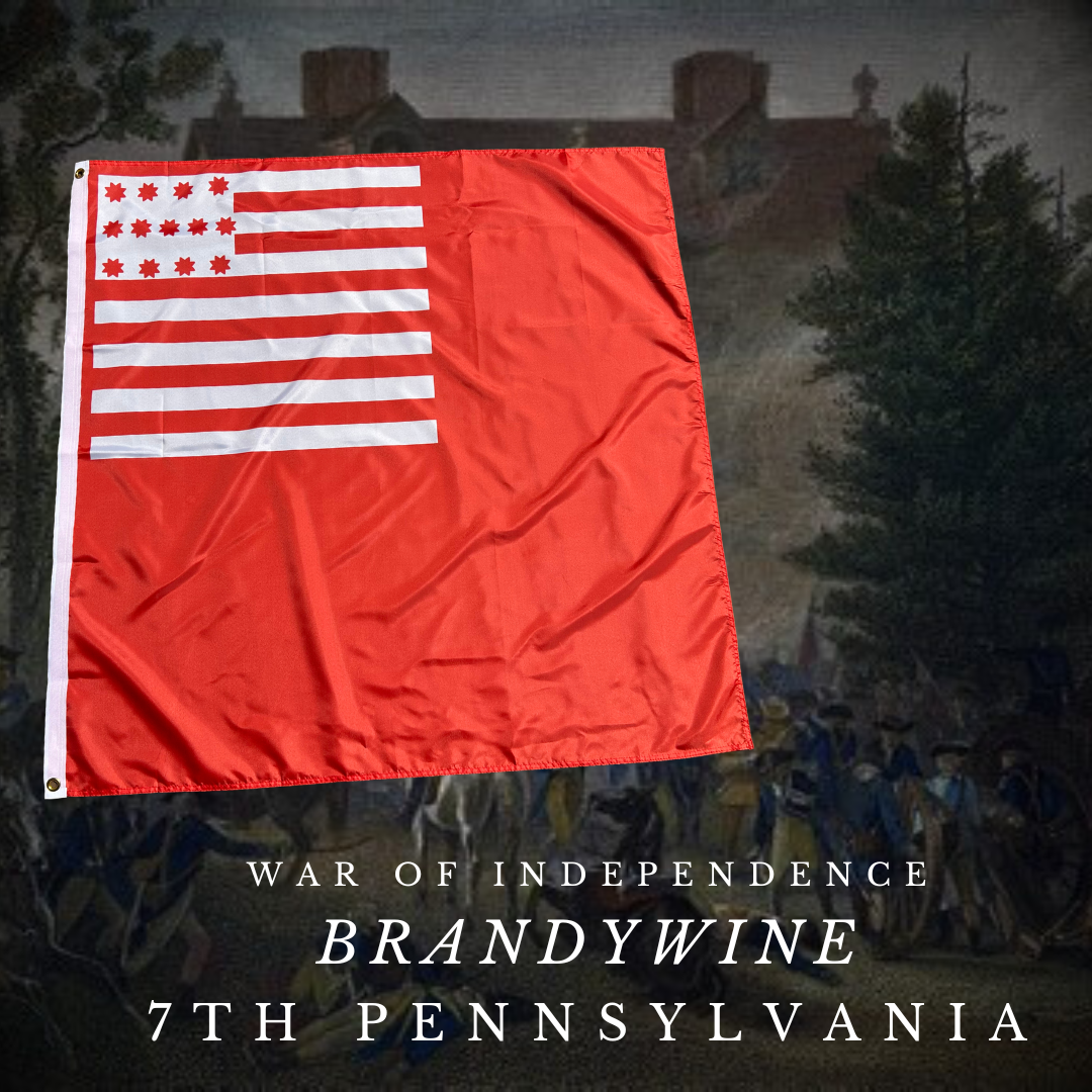 "Brandywine Flag" - Captain Robert Wilson's company of the 7th Pennsylvania Regiment Flag