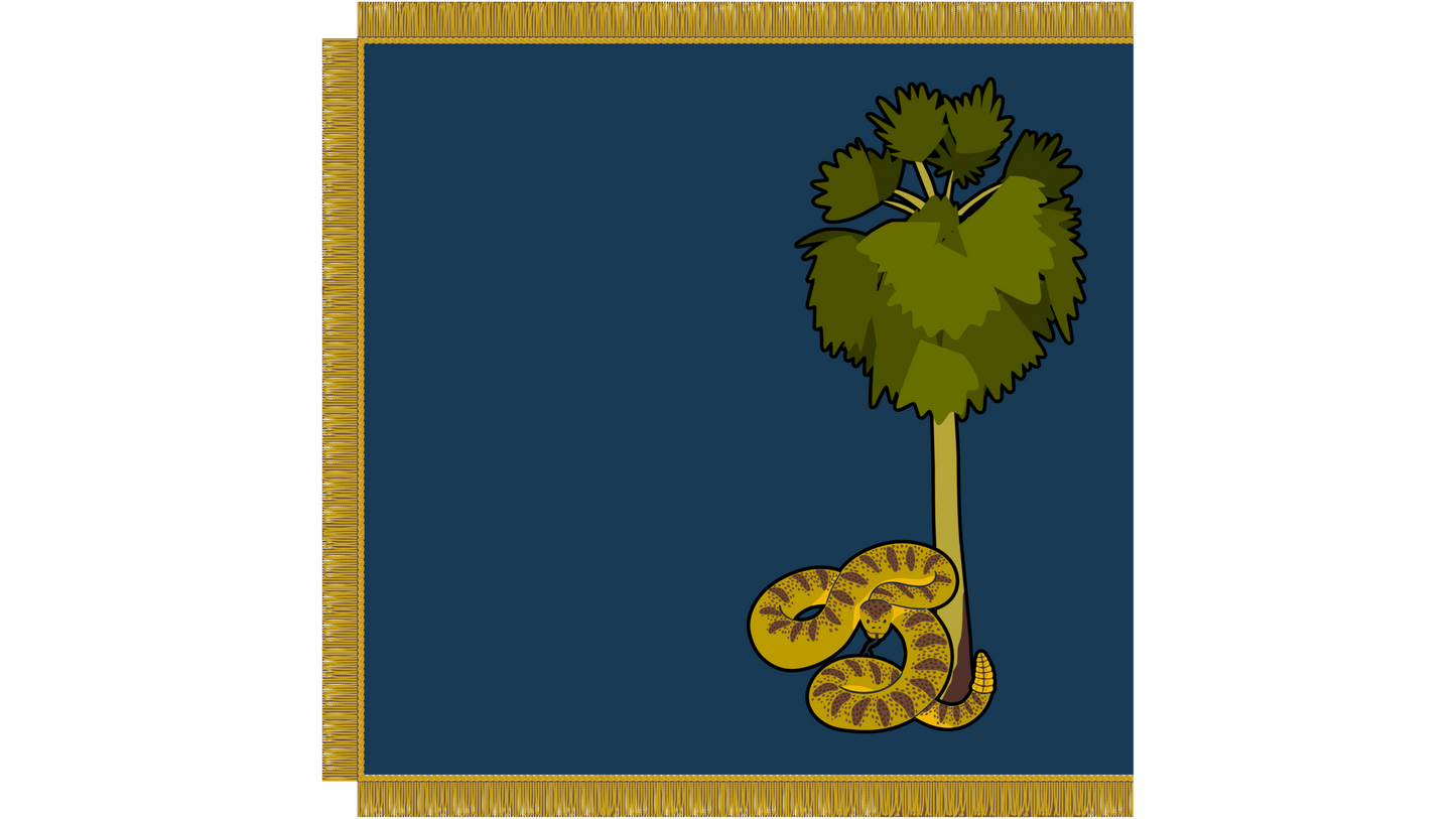 "Lawson's Fork Volunteers" 5th South Carolina Flag  Stickers/Magnet