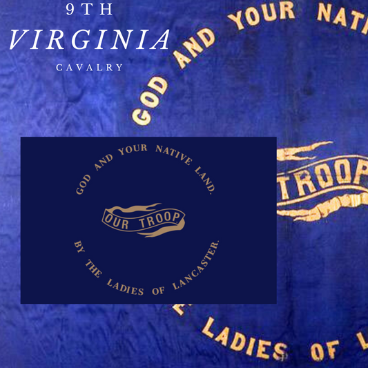 "God and Your Native Land" 9th Virginia Cavalry Flag Stickers