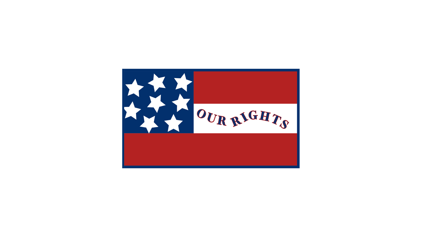 "Our Rights" Claiborne Rangers - 12th Louisiana Infantry Flag Stickers/Magnets