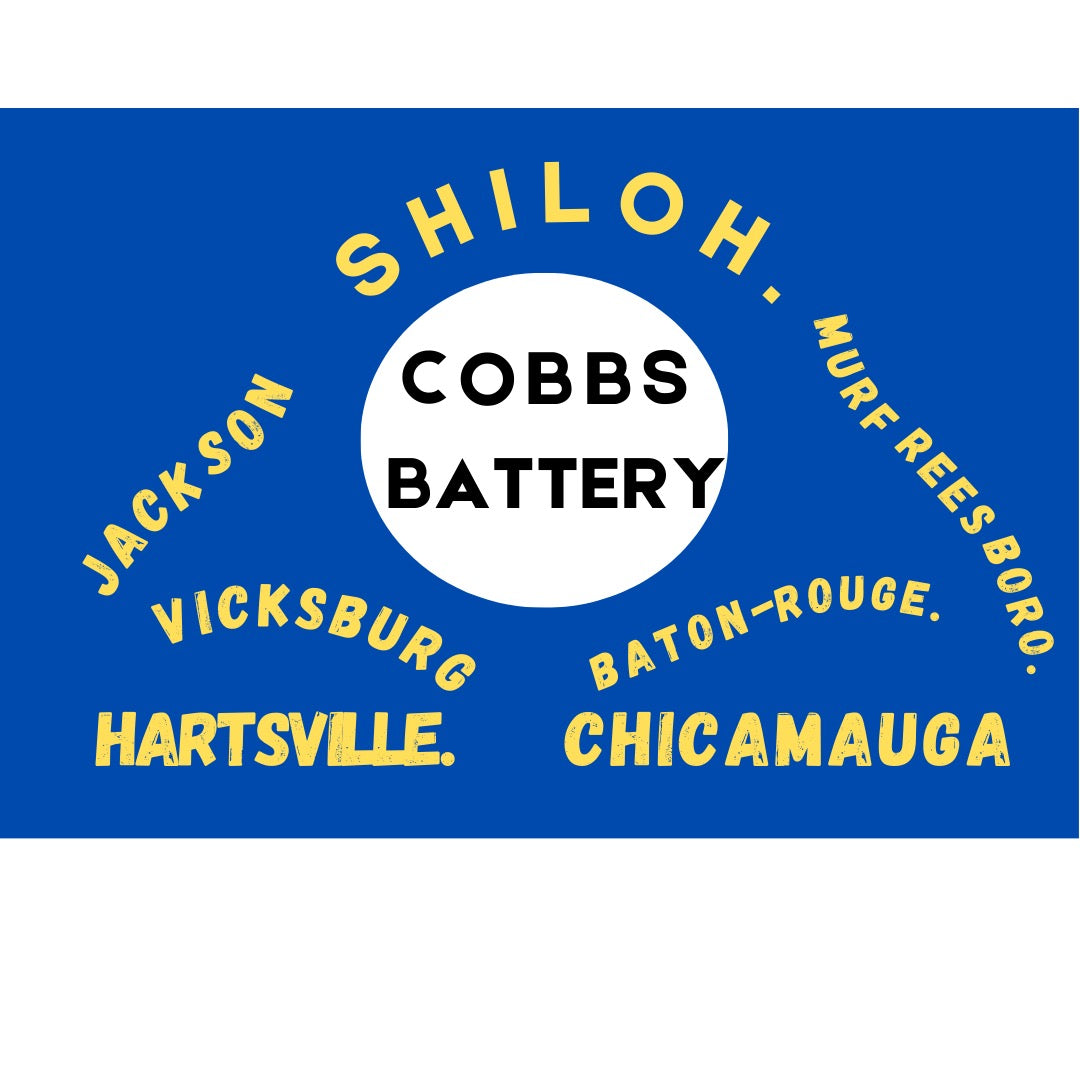 Cobbs Battery - 1st Kentucky Artillery Flag Stickers/Magnets