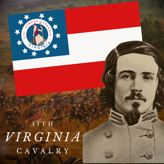 11th Virginia Cavalry Flag Stickers