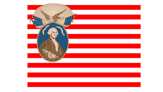 George Washington - Know Nothing Party Flag Stickers/Magnets