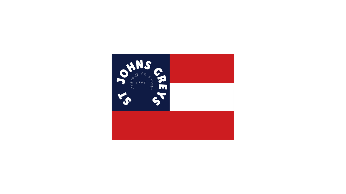 "Liberty or Death" -St. Johns Greys- 2nd Florida Infantry - Company G Flag House Flag