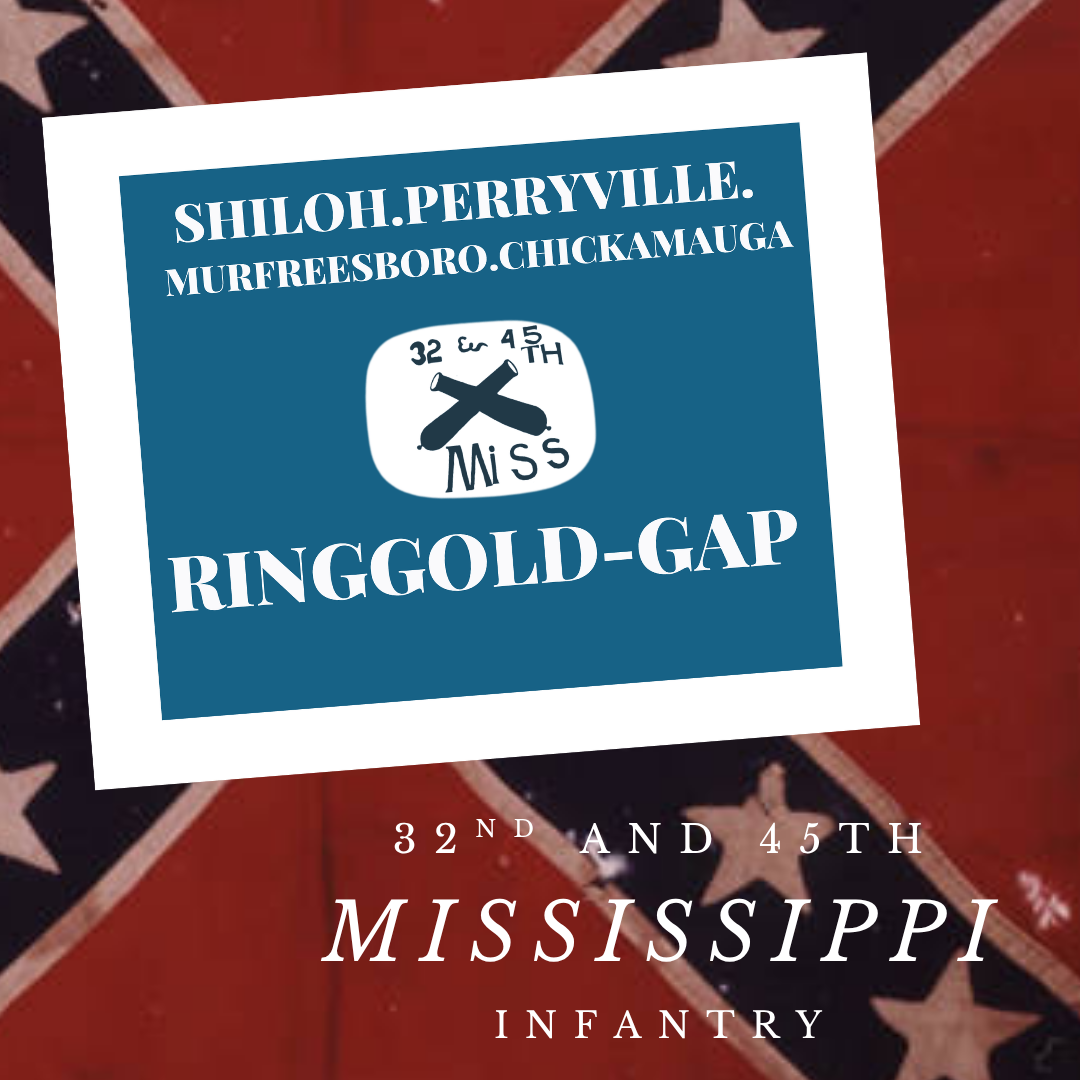 32nd & 45th Consolidated Mississippi Infantry Flag Stickers