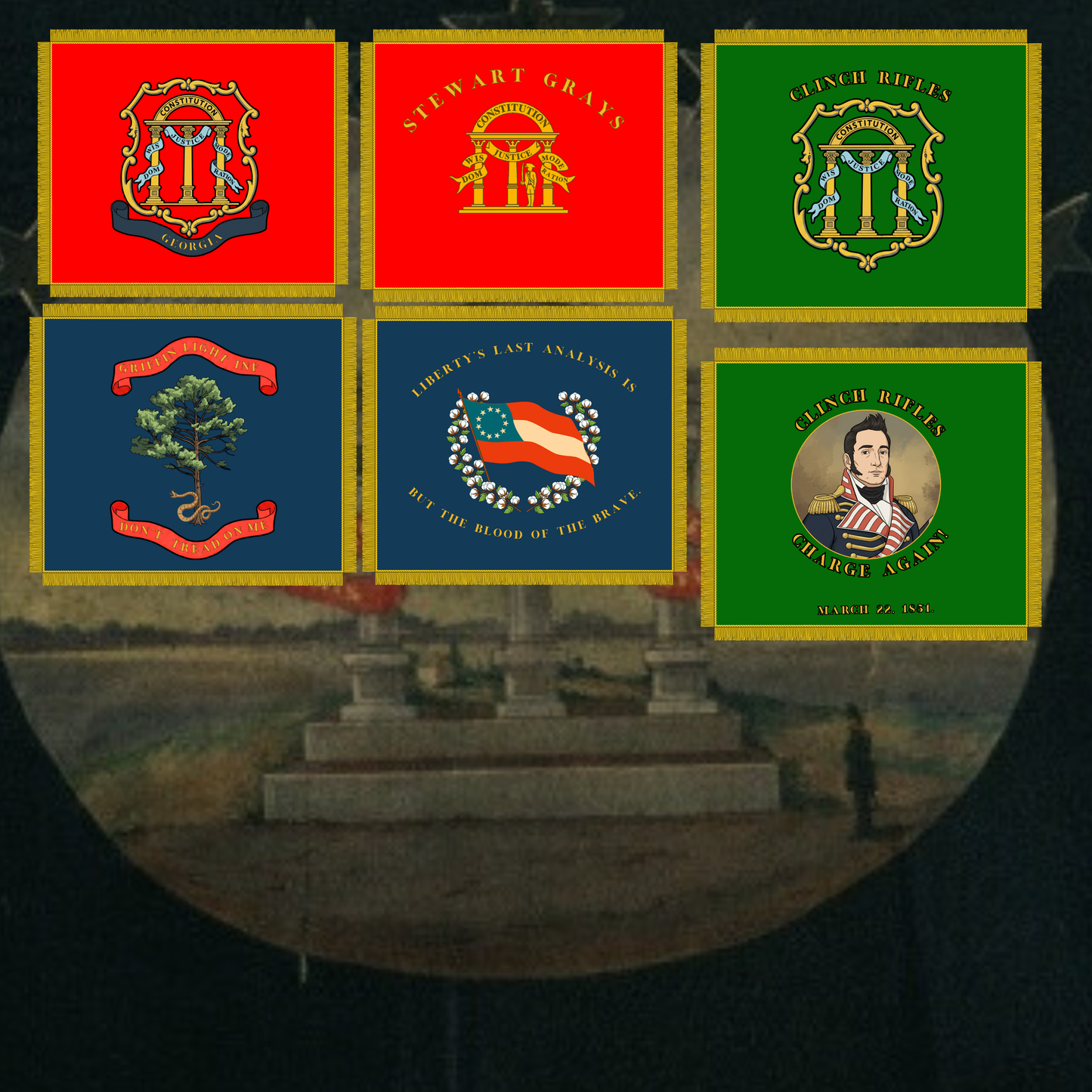 "Empire of the South" - Georgia Sticker Set