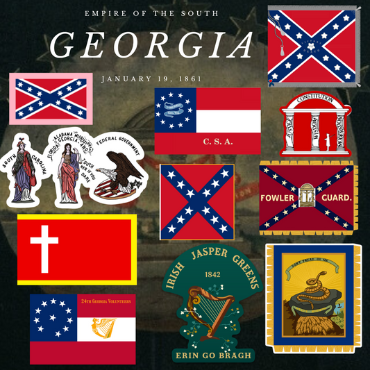 "Empire of the South" - Georgia Sticker Set