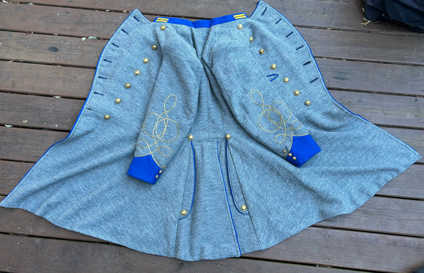 Confederate Officer Frock Coat - Trimmed Jean Company Grade