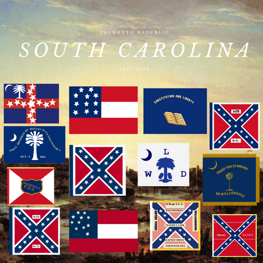 South Carolina Flag Sticker Set