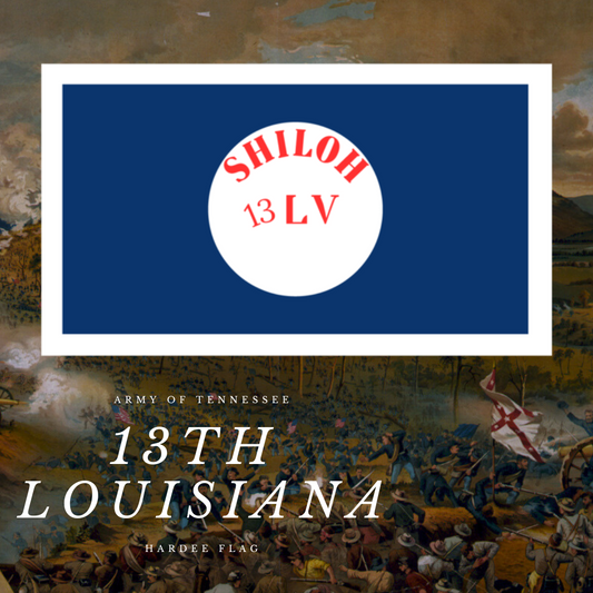 13th Louisiana Infantry Hardee Flag Stickers