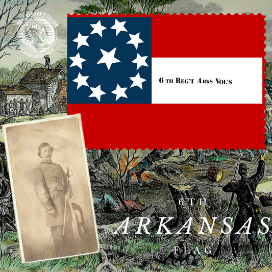 6th Arkansas 1st National Flag Stickers/Magnet