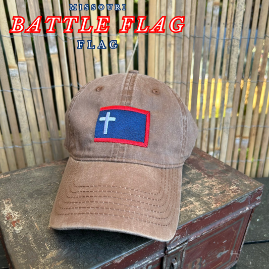 "Missouri Battle Flag" 9th Missouri Sharpshooters Flag Cap