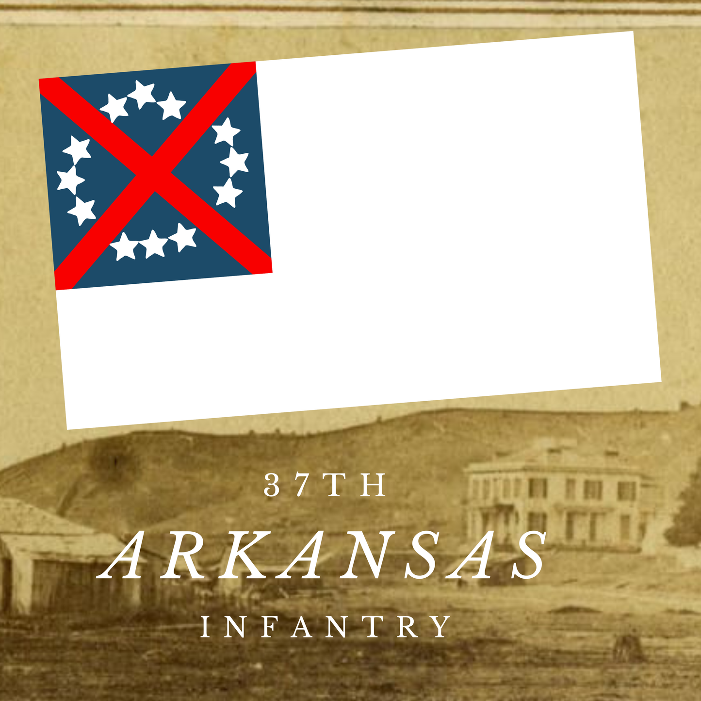 37th Arkansas 2nd National  Flag
