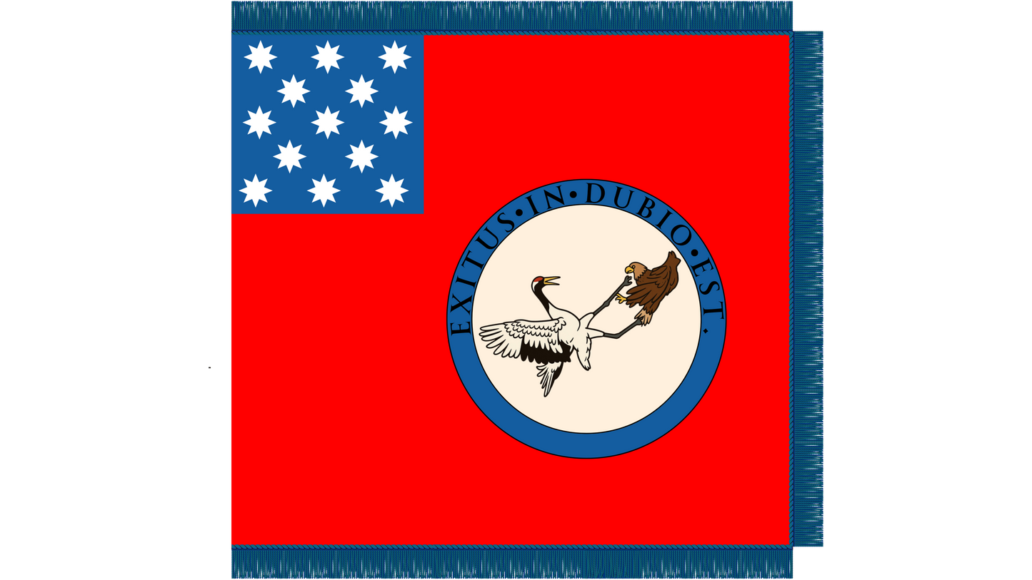"The outcome is in doubt"  Gostelowe Standard #8 Flag