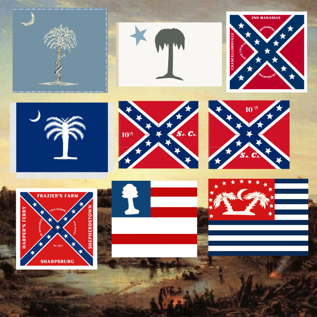 South Carolina Flag Sticker Set