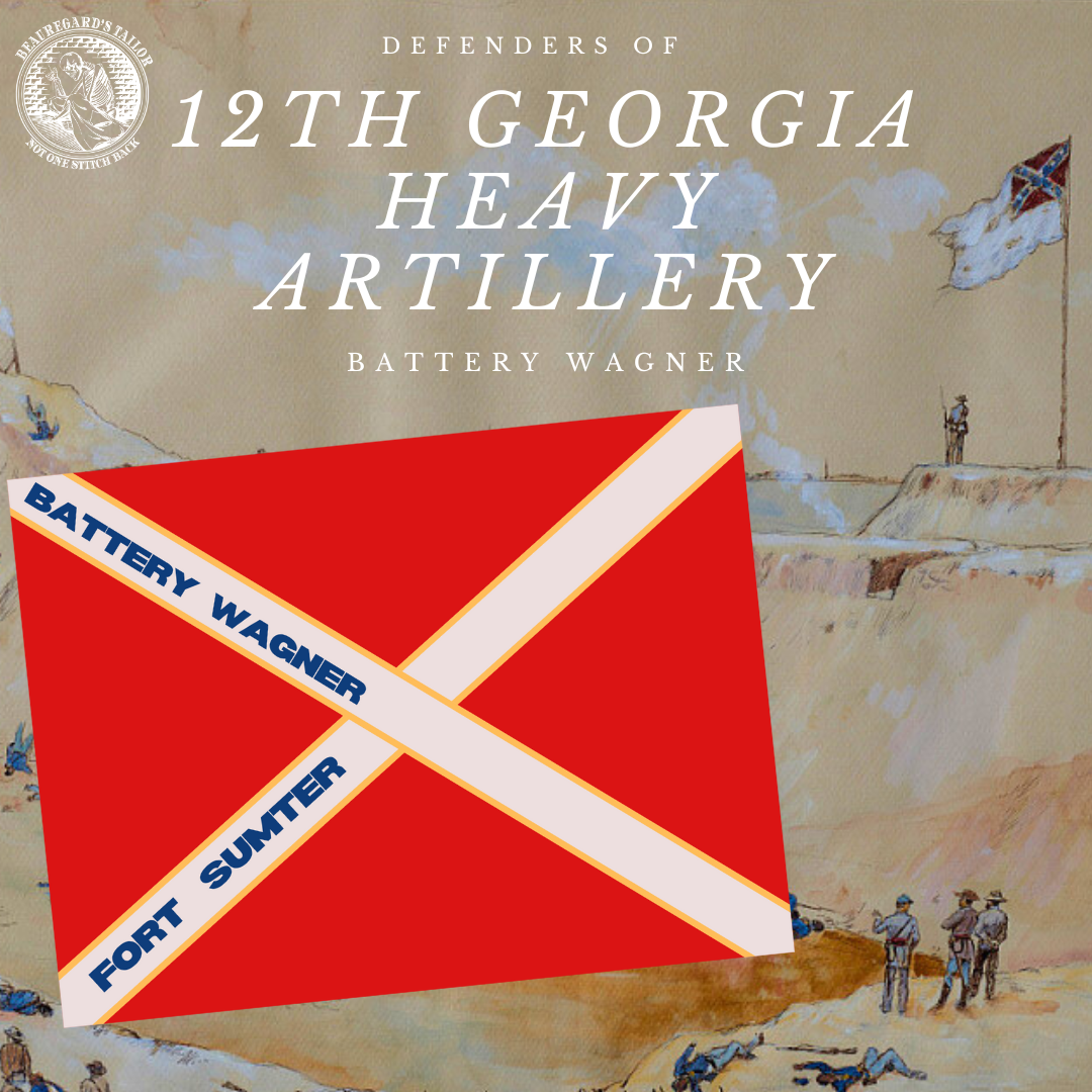 12th Georgia Heavy Artillery Flag Stickers