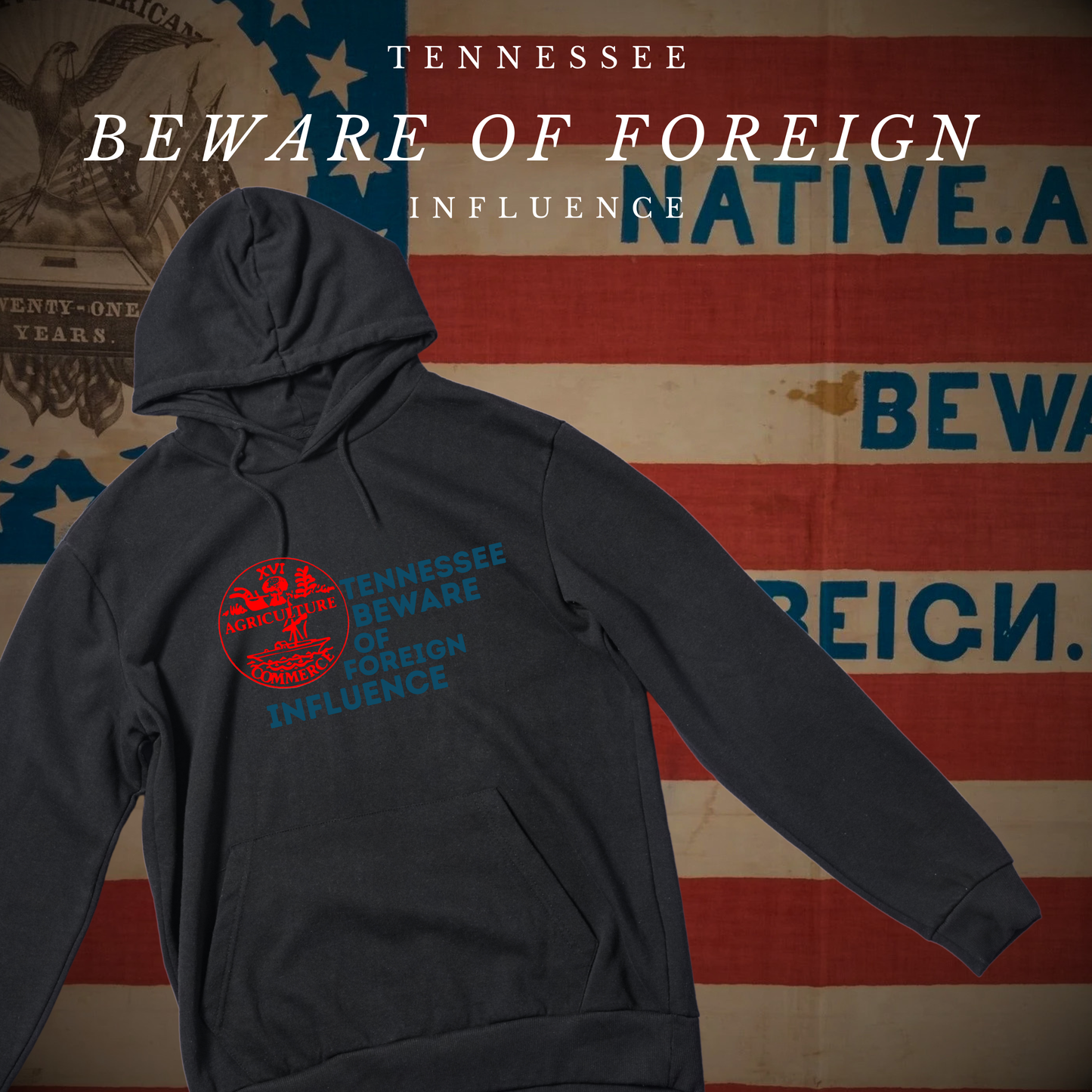 "Tennessee Beware of Foreign Influence" Hoodie