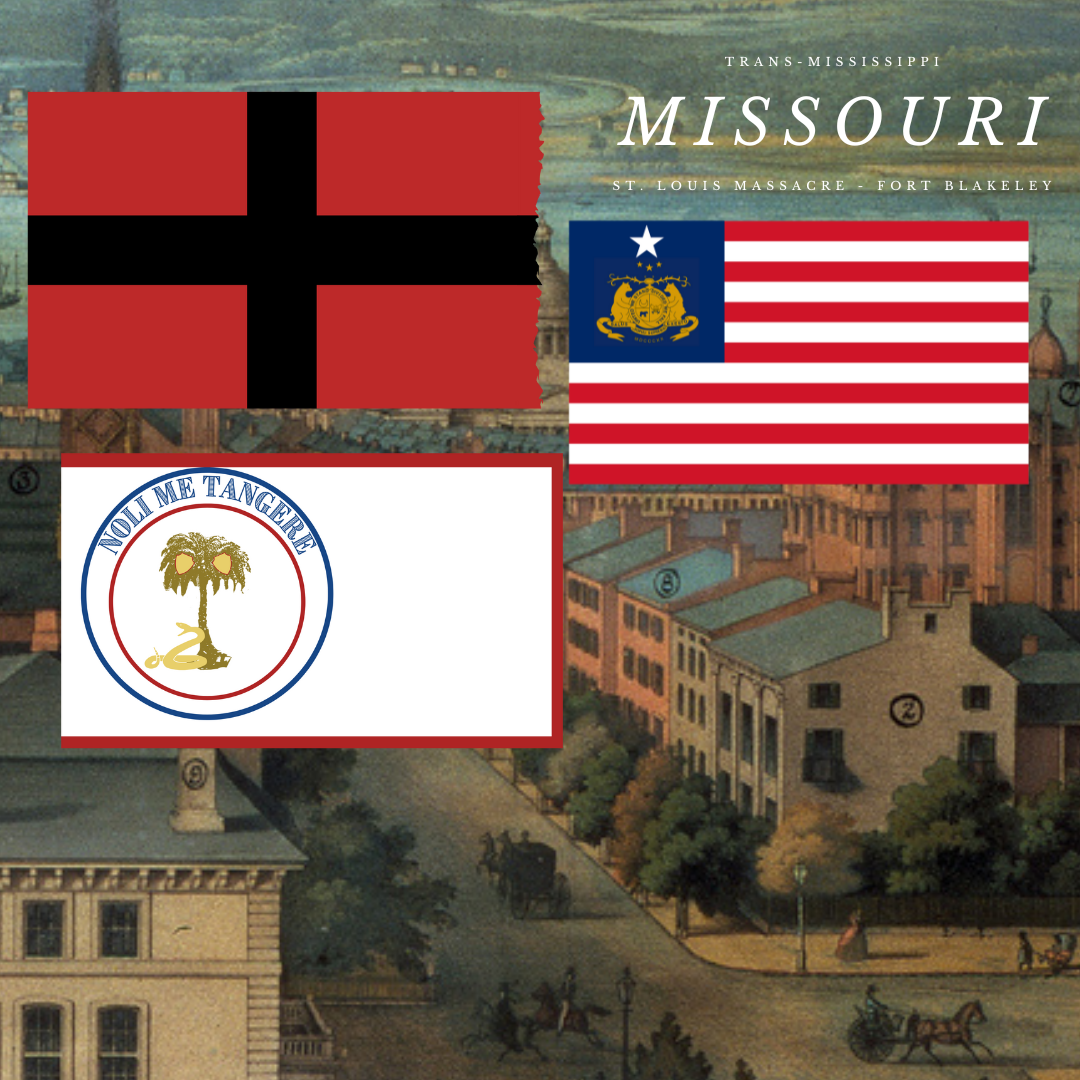 Missouri Flag Sticker Set