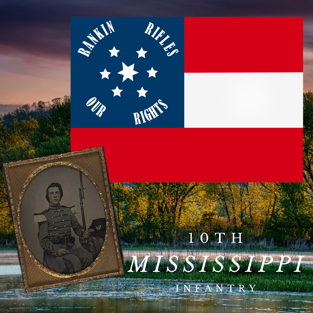 10th Mississippi Company G Colors Stickers