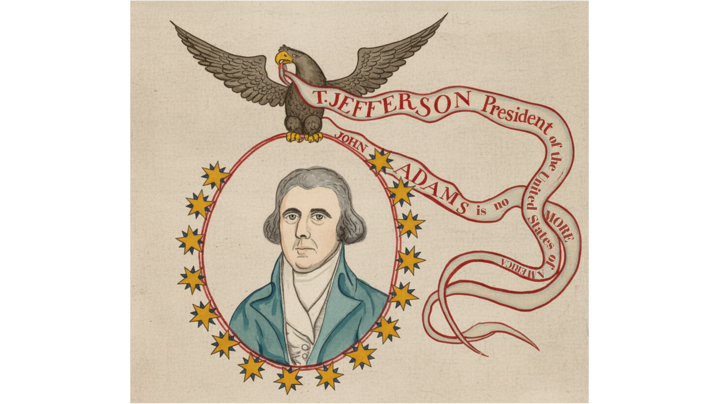 1800 Presidentail Election - Thomas Jefferson Banner