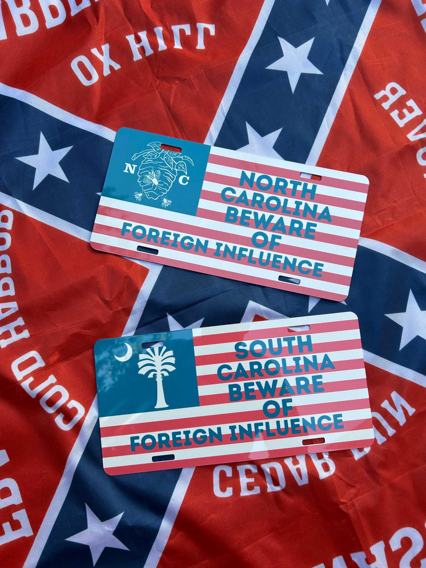 "Beware of Foreign Influence" State Car Tag/Plate