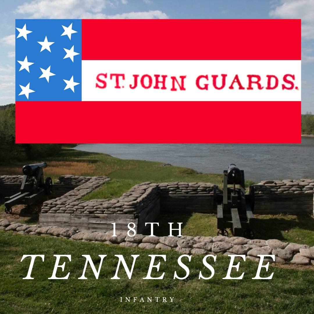 St. Johns Guards - Company D 18th Tennessee Infantry House Flag