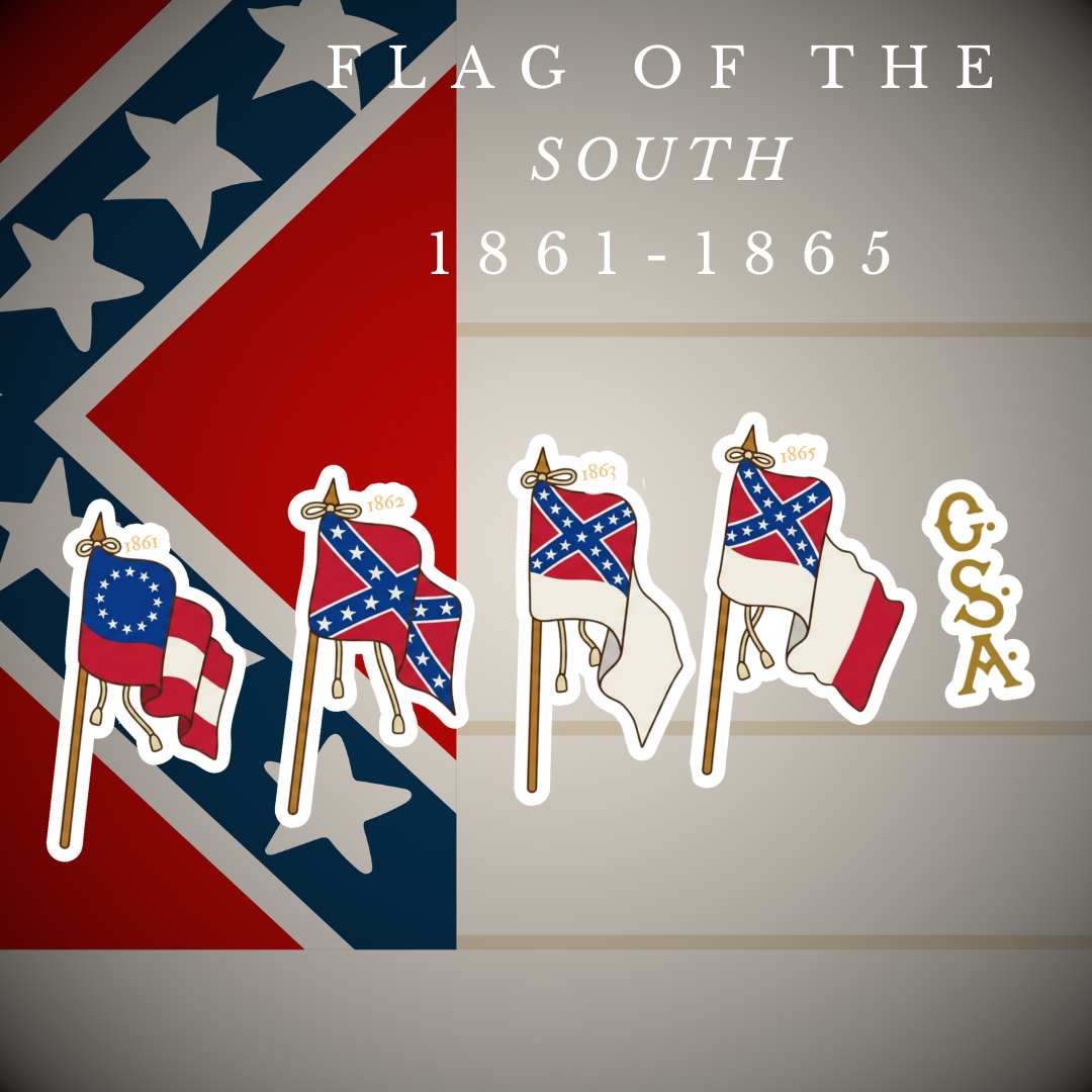 Flags of the South Sticker Set 1861-1865
