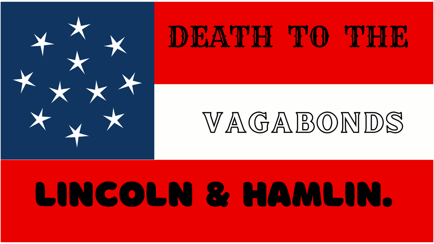 "Vagabond Lincoln and Hamlin" Envelope Stickers