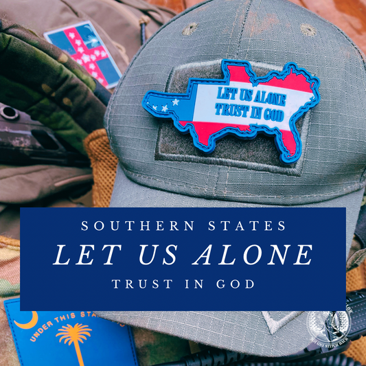 "Let us alone - Trust in God" PVC Morale Patch