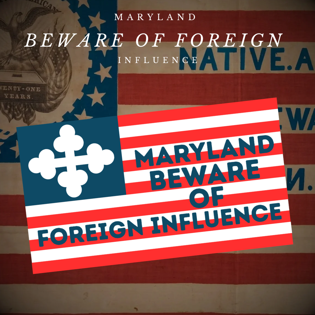 "Maryland Beware of Foreign Influence" Flag