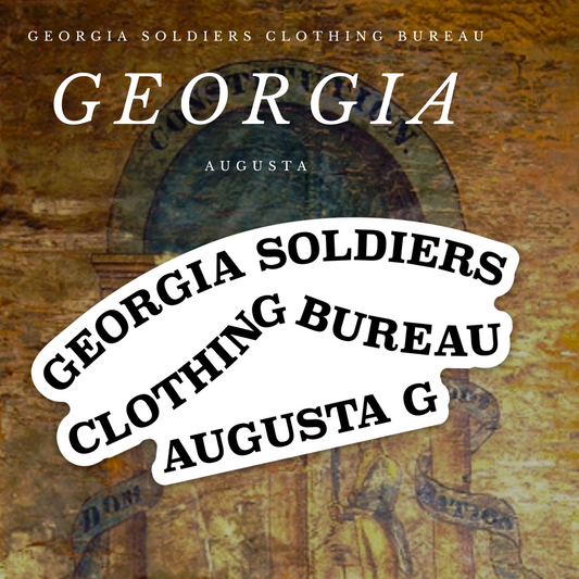 Georgia Soldiers Clothing Bureau Stamp Stickers
