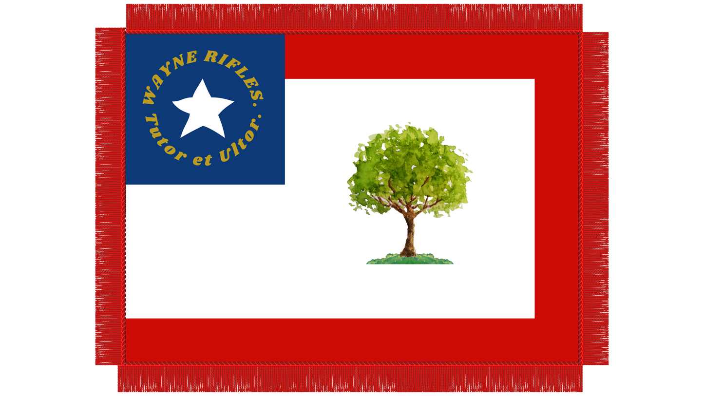 "I Protect and Avenge" 13th Mississippi Regimental Colors Stickers