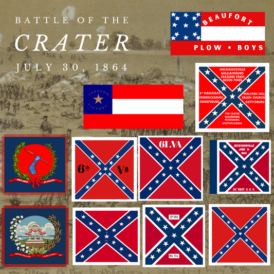Battle of the Crater Sticker Set