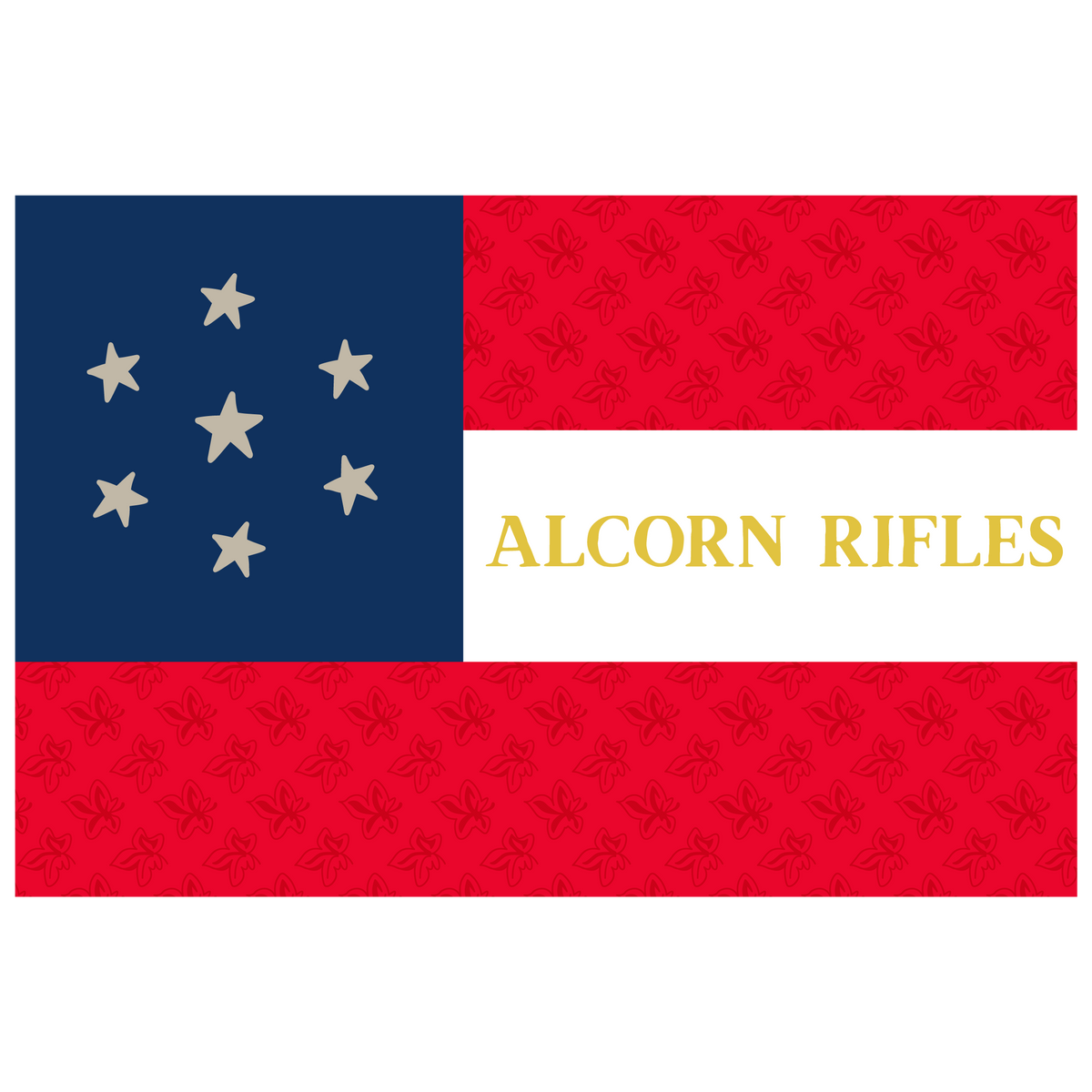 1st Mississippi Infantry Flag Sticker/Magnet