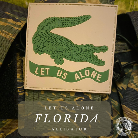 "Let us alone" Florida Alligator PVC Patch