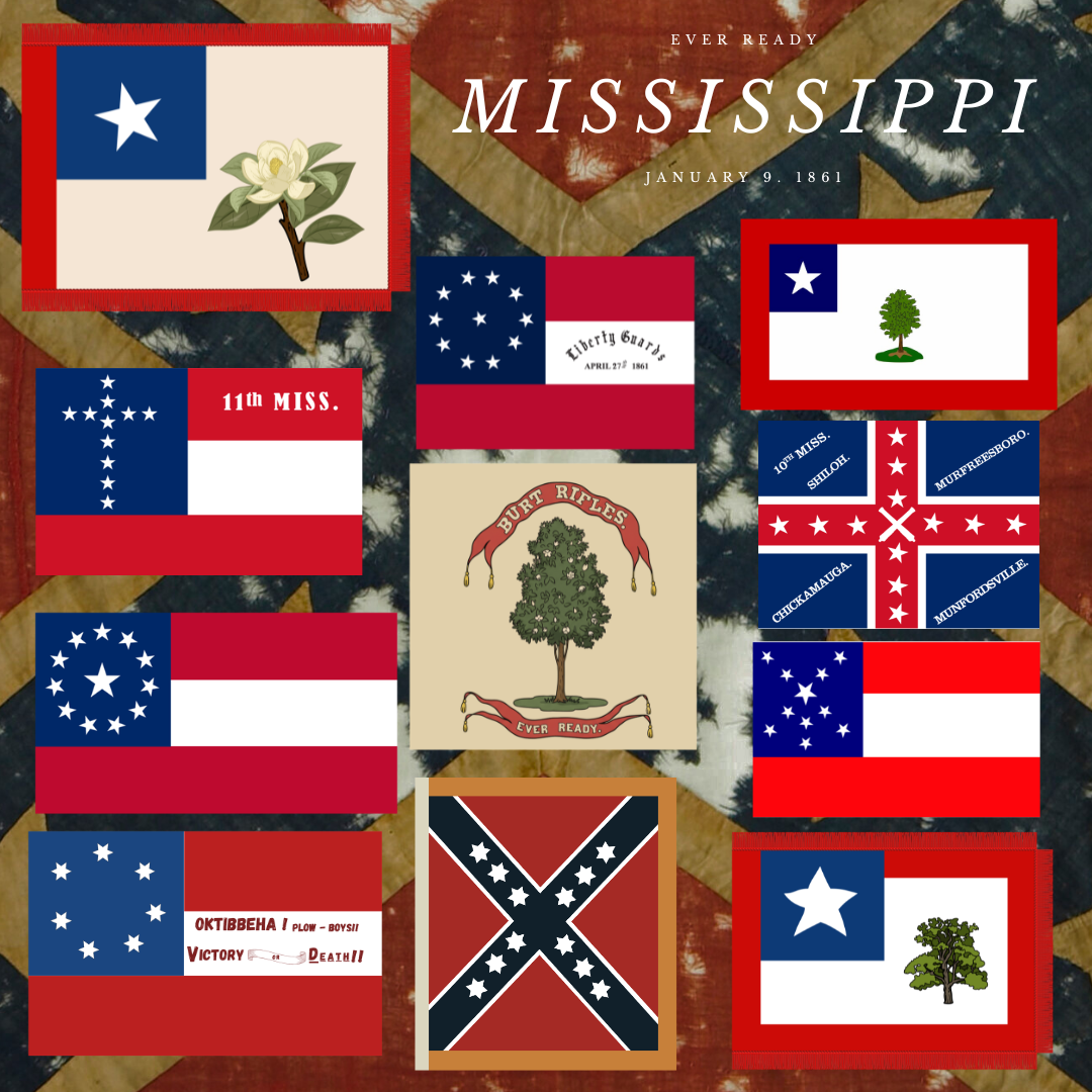 Mississippi Battle Flag Sticker Set