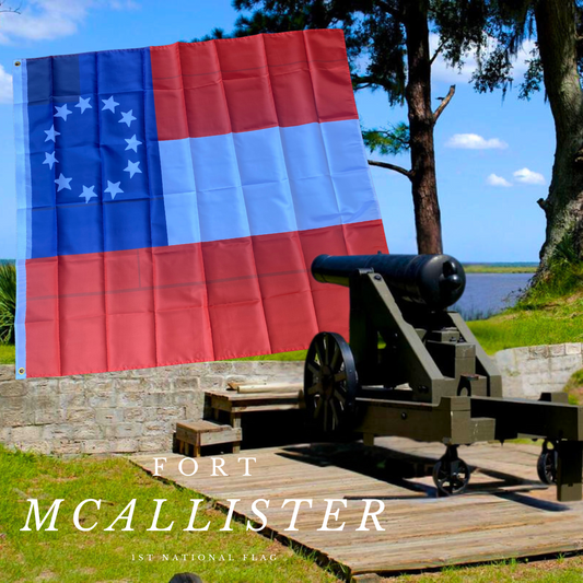 Fort McAllister 1st National House Flag