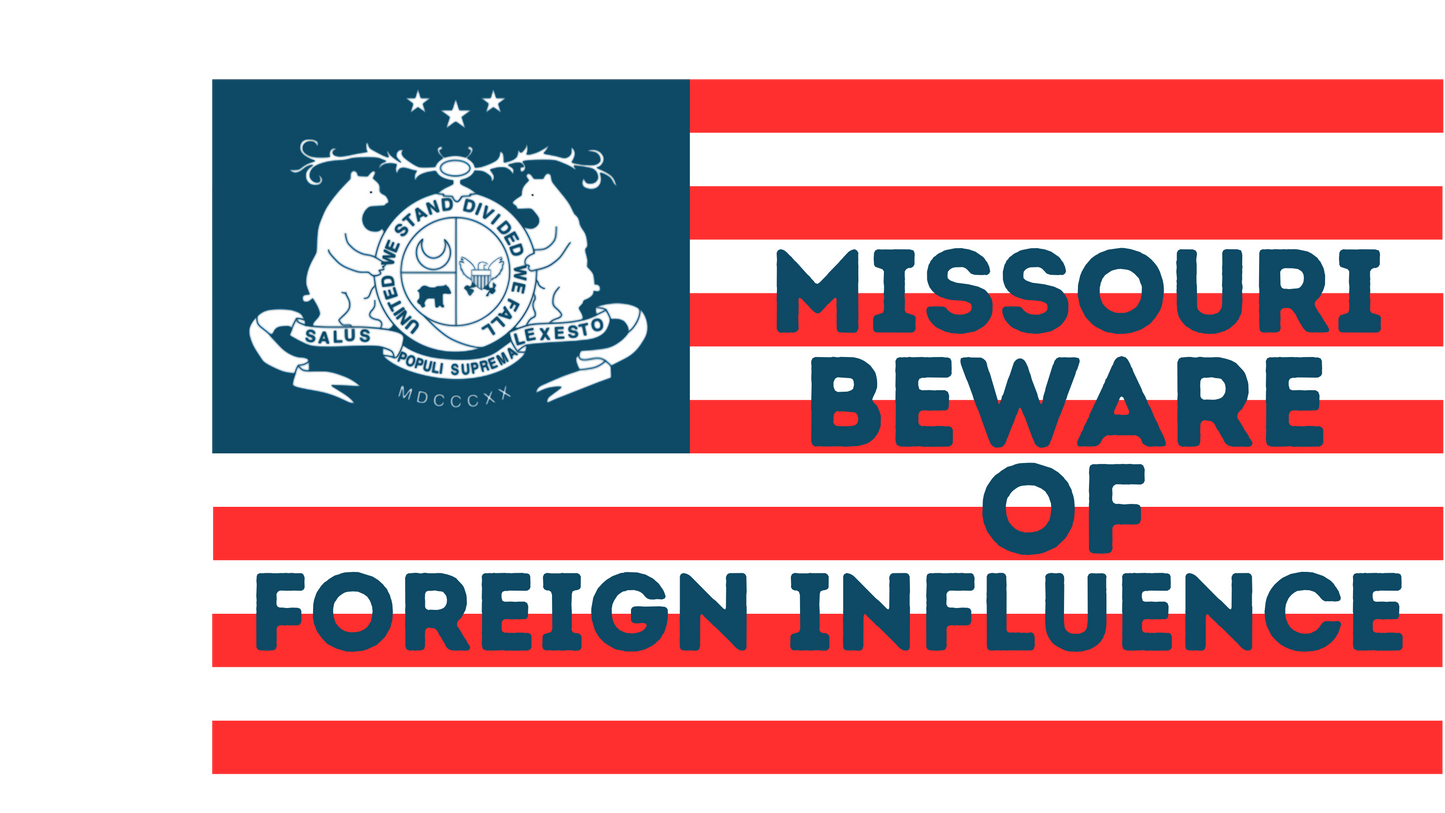"Beware of Foreign Influence" State Car Tag/Plate