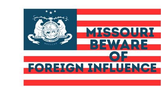 "Missouri Beware of Foreign Influence" Sticker/Magnet