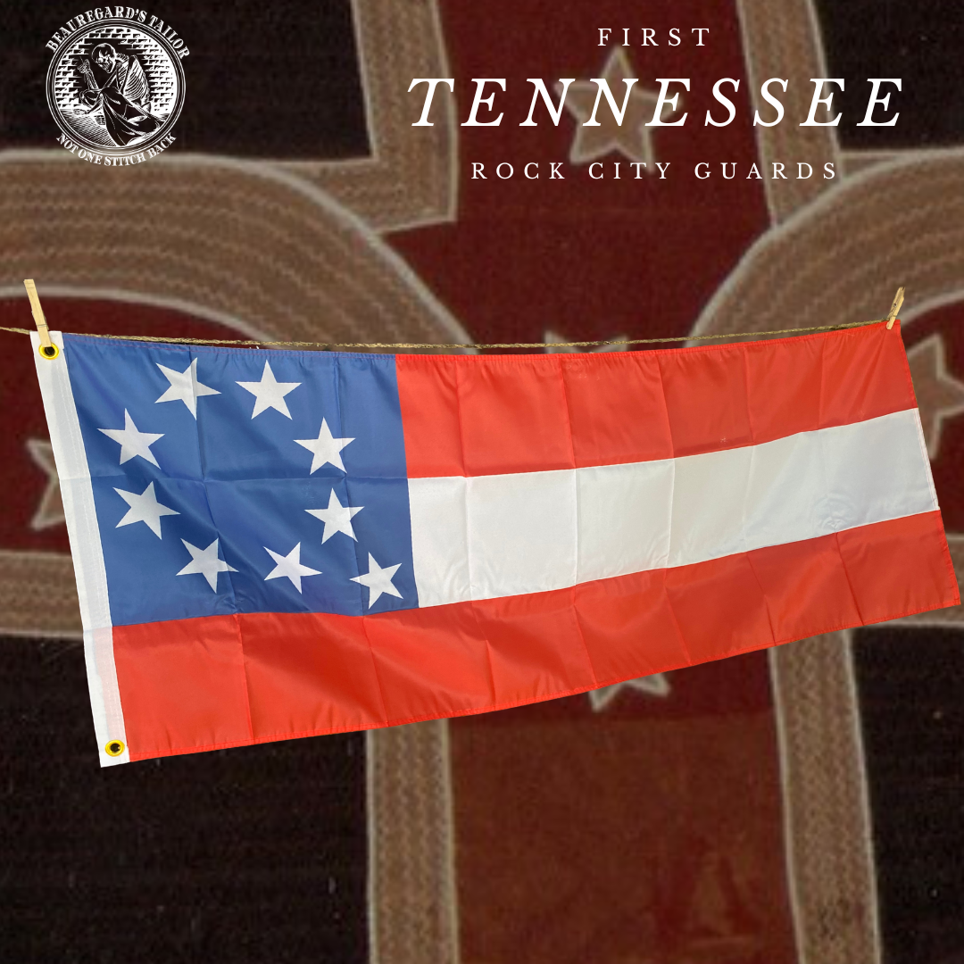 Rock City Guards Flag - First Regiment Tennessee Volunteers House Flag