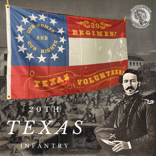 20th Texas Volunteers "Our Homes and Our Rights" House Flag