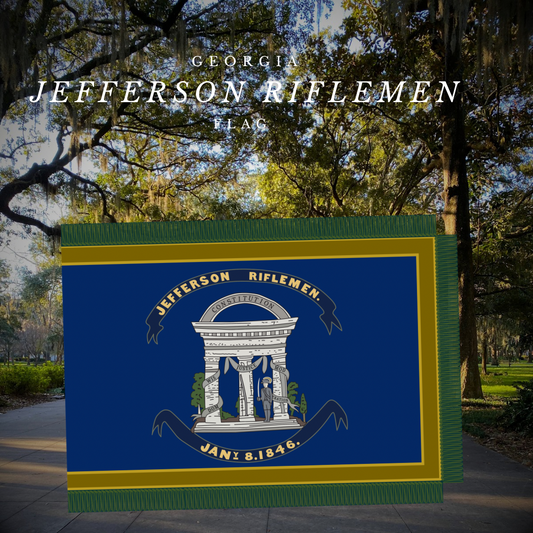 Jefferson Riflemen Militia Flag Stickers/Magnet