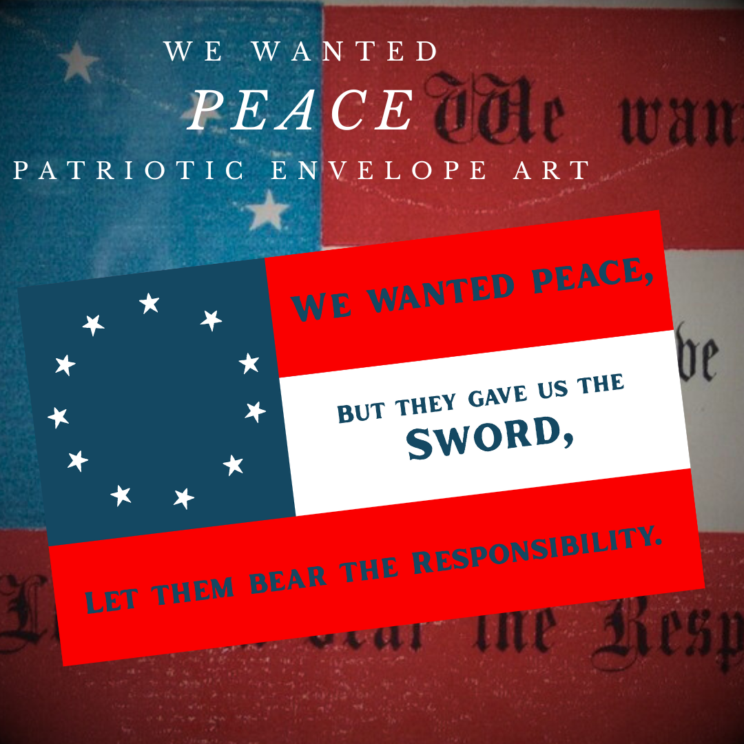 "We wanted peace" Flag Stickers