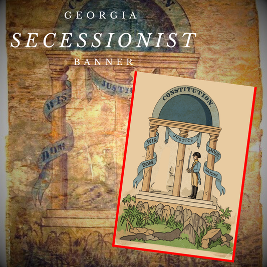 Georgia State Secession Banner Stickers/Magnet