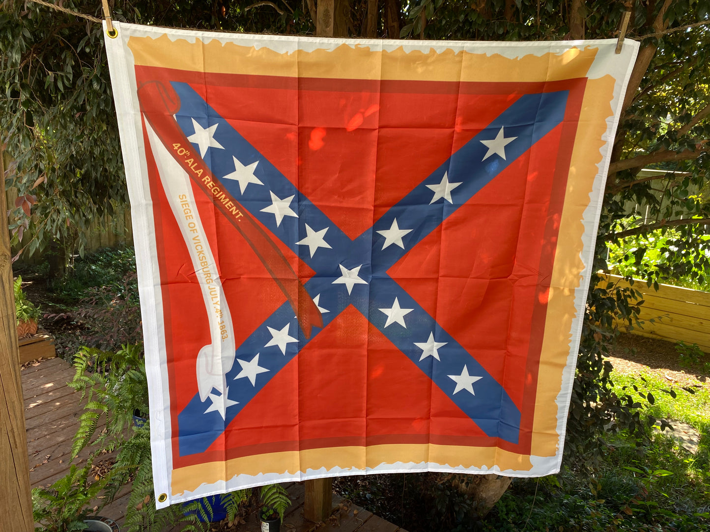 40th Alabama Infantry House Flag