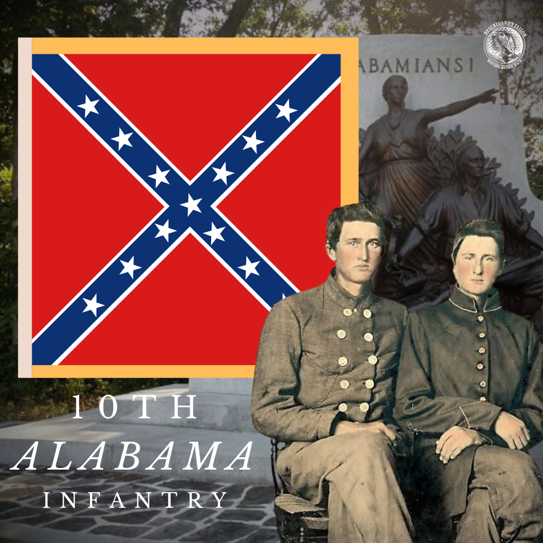 Tenth State Flag 10th Alabama Infantry Flag – Beauregard's Tailor